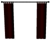 X-Dark Red Curtains