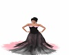 Pink Black Formal Gown