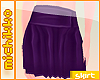 *M Purple Pleated Skirt
