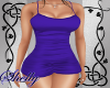 {SS} Zipper Dress Purple