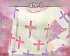 ⓐ Cream Cross Sweater