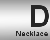 L- Davey necklace black