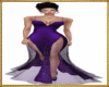 Purple silk sparkle gown