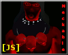 [JS] Skull Necklace Red