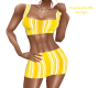 yellow stripe outfit
