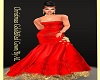 AL/Xmas Gold & Red Gown