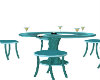Teal Table Chairs