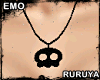 [R] Emo Skull Necklace