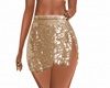 Sequins Skirt Gold