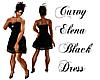 Curvy Elena Black Dress