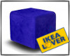 loft ikea R blue poof