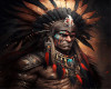 Aztec Warrior Painting