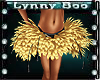 Gold Feathered Skirt