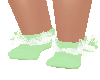 Green Ruffle Socks
