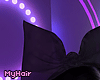 lace bow black