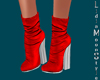 Boots Red&Silver