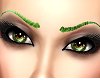 Realistic green brows