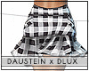 d|Plaid Ruffle-Hem Skirt