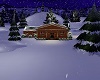 winter christmas cabin