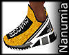 yellow&black sport shoes