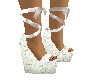 White Cork Wedges