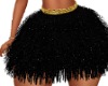 Black Fur Skirt