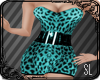 !SL l Teal Spotted Dress
