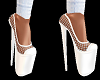H/Claire White Heels