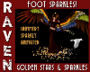 GOLD STAR FOOT SPARKLES!