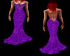 Dk Purple Glitter Gown 