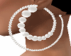 White earrings