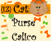 (IZ) Cat Purse Calico