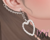 Aki Heart Chain Earrings