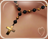 !NC Rosary Black Gold