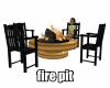 fire pit setting