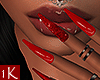 !1K Lil Red Hood Nails