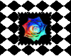 Neon rose stamp