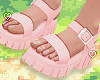 ⁘ cute rose sandals