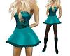 Bar Maid Dress Teal