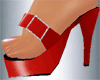 Red Platform Sandal