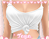 T♡ Tied White Top