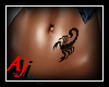 Aj/ tattoo belly scorpio