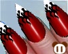 *Y* Red Flame Nails