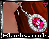 BW|Pnk sapphire Earrings