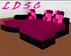 Pink Checkered Couch