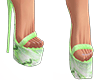 🅦.Swirly Green Heels