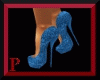 (P) Blue Sequin heels
