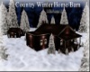 Country Winter Home/Barn