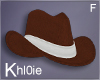 K country brown  hat F