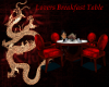 lovers breakfast table